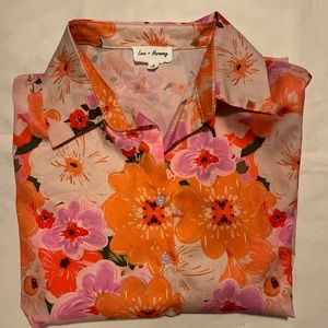 Woman’s floral button up
